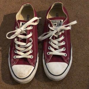 Burgundy converse